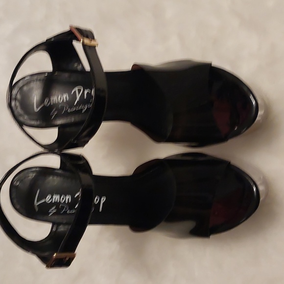 Black and clear platform heels - Picture 2 of 12